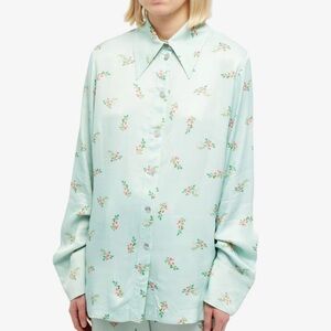 Sleeper Mint Green Floral Shirt